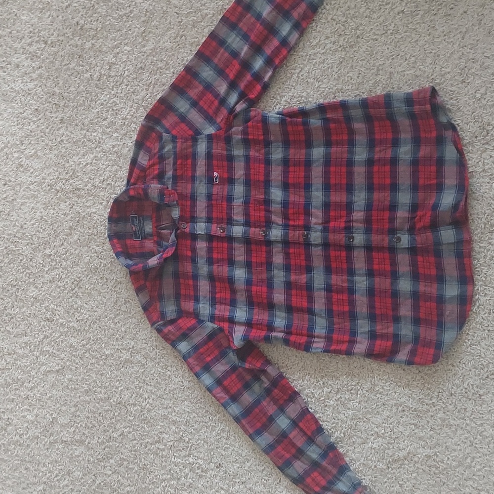 MEN'S LONG SLEEVE BUTTON-DOWN FLANNEL VINEYARD VINES